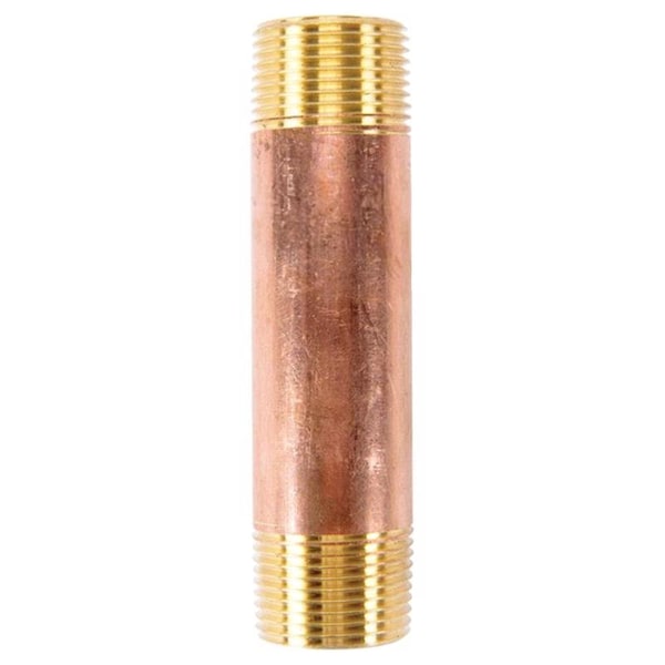 Homeplus+ ATC 3/4 in. MPT X 3/4 in. D MPT Yellow Brass Nipple 4 in. L 6JC126300201052 - main
